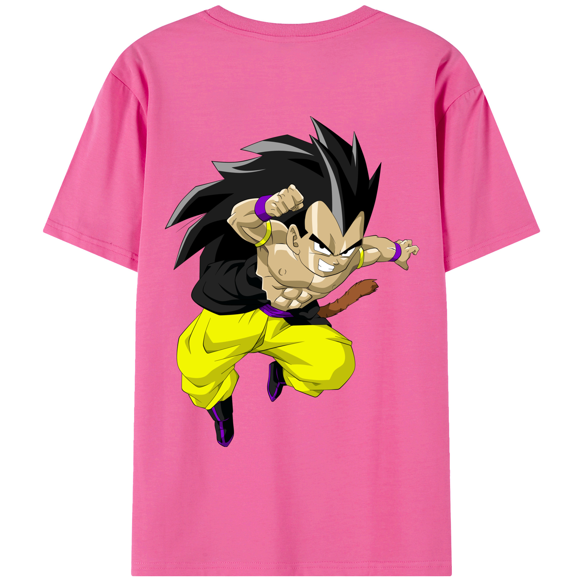 （画像用） ドラゴンボール ベジータ四世（Bejīta Yonsei）DRAGON BALL Vegeta IV レディース半袖Tシャツ(バックプリント)